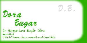 dora bugar business card